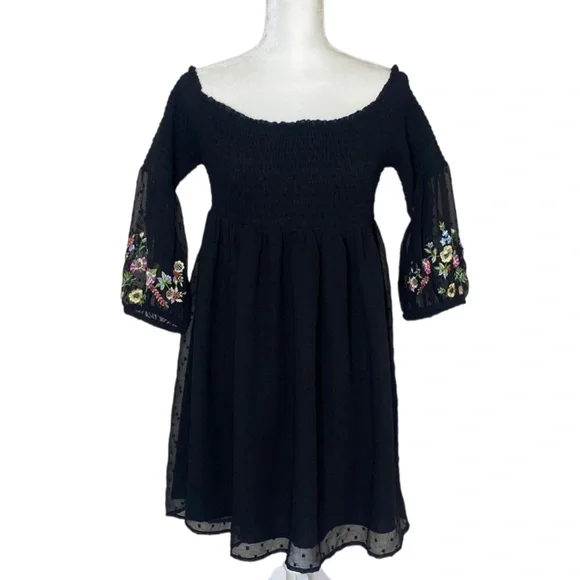 zara off the shoulder black dress ZARA DRESS IN BLACK | CULT MIA